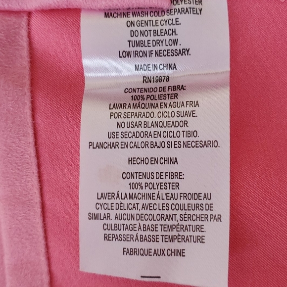 initation suede pink curtain panels - Picture 2 of 9